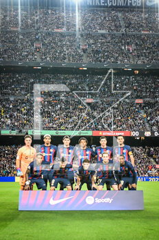 2023-04-29 - FC Barcelona line up during a La Liga Santander match between FC Barcelona and Betis at Spotify Camp Nou, in Barcelona, Spain on April 29, 2023. (Photo / Felipe Mondino) - BARCELONA VS BETIS - SPANISH LA LIGA - SOCCER