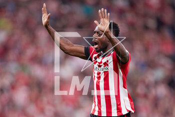 2023-05-04 - Inaki Williams of Athletic Club reacts during the Spanish championship La Liga football match between Athletic Club and Real Betis Balompie on May 4, 2023 at San Mames stadium in Bilbao, Spain - FOOTBALL - SPANISH CHAMP - ATHLETIC CLUB V REAL BETIS - SPANISH LA LIGA - SOCCER