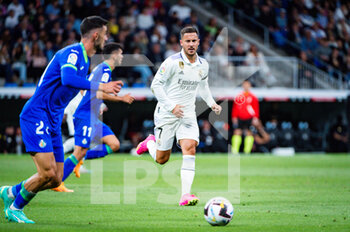 2023-05-13 - Eden Hazard (Real Madrid) in action during the football match between
Real Madrid and Getafe
valid for the match day 34 of the Spanish first division league “La Liga” celebrated in Madrid, Spain at Bernabeu stadium on Saturday 13 May 2023 - REAL MADRID VS GETAFE - SPANISH LA LIGA - SOCCER