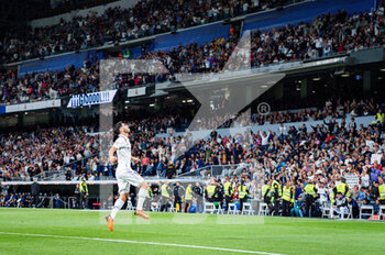 2023-05-13 - Marco Asensio (Real Madrid) celebrating a goal during the football match between
Real Madrid and Getafe
valid for the match day 34 of the Spanish first division league “La Liga” celebrated in Madrid, Spain at Bernabeu stadium on Saturday 13 May 2023 - REAL MADRID VS GETAFE - SPANISH LA LIGA - SOCCER