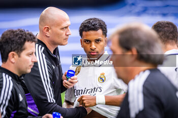2023-05-24 - Rodrygo (Real Madrid) before the football match between
Real Madrid and Rayo Vallecano
valid for the match day 36 of the Spanish first division league “La Liga” celebrated in Madrid, Spain at Bernabeu stadium on Wednesday 24 May 2023 - REAL MADRID VS RAYO VALLECANO - SPANISH LA LIGA - SOCCER
