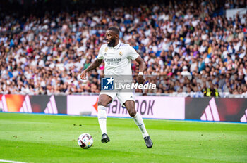 2023-05-24 - Antonio Rudiger (Real Madrid) in action during the football match between
Real Madrid and Rayo Vallecano
valid for the match day 36 of the Spanish first division league “La Liga” celebrated in Madrid, Spain at Bernabeu stadium on Wednesday 24 May 2023 - REAL MADRID VS RAYO VALLECANO - SPANISH LA LIGA - SOCCER
