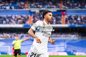 2023-05-24 - Rodrygo (Real Madrid) during the football match between
Real Madrid and Rayo Vallecano
valid for the match day 36 of the Spanish first division league “La Liga” celebrated in Madrid, Spain at Bernabeu stadium on Wednesday 24 May 2023 - REAL MADRID VS RAYO VALLECANO - SPANISH LA LIGA - SOCCER