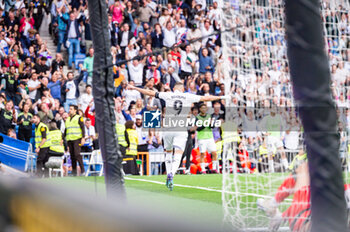 2023-05-24 - Karim Benzema (Real Madrid) celebrate his goal during the football match between
Real Madrid and Rayo Vallecano
valid for the match day 36 of the Spanish first division league “La Liga” celebrated in Madrid, Spain at Bernabeu stadium on Wednesday 24 May 2023 - REAL MADRID VS RAYO VALLECANO - SPANISH LA LIGA - SOCCER