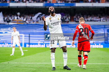 2023-05-24 - Antonio Rudiger (Real Madrid) during the football match between
Real Madrid and Rayo Vallecano
valid for the match day 36 of the Spanish first division league “La Liga” celebrated in Madrid, Spain at Bernabeu stadium on Wednesday 24 May 2023 - REAL MADRID VS RAYO VALLECANO - SPANISH LA LIGA - SOCCER