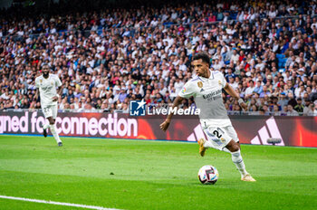 2023-05-24 - Rodrygo (Real Madrid) in action during the football match between
Real Madrid and Rayo Vallecano
valid for the match day 36 of the Spanish first division league “La Liga” celebrated in Madrid, Spain at Bernabeu stadium on Wednesday 24 May 2023 - REAL MADRID VS RAYO VALLECANO - SPANISH LA LIGA - SOCCER