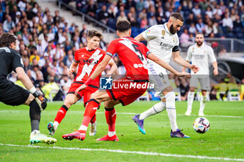 2023-05-24 - Karim Benzema (Real Madrid) in action during the football match between
Real Madrid and Rayo Vallecano
valid for the match day 36 of the Spanish first division league “La Liga” celebrated in Madrid, Spain at Bernabeu stadium on Wednesday 24 May 2023 - REAL MADRID VS RAYO VALLECANO - SPANISH LA LIGA - SOCCER