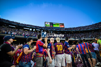 2023-05-28 - Supporters of FC Barcelona during a La Liga Santander match between FC Barcelona and RCD Mallorca at Spotify Camp Nou, in Barcelona, Spain on May 28, 2023. (Photo / Felipe Mondino) - FC BARCELONA VS RCD MALLORCA - SPANISH LA LIGA - SOCCER