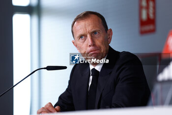 2023-06-15 - Emilio Butragueno, Sports Director of Real Madrid during the presentation of Jude Bellingham as new player of Real Madrid on June 15, 2023 at Ciudad Deportiva Real Madrid in Valdebebas, Madrid, Spain - FOOTBALL - PRESENTATION JUDE BELLINGHAM IN REAL MADRID - SPANISH LA LIGA - SOCCER