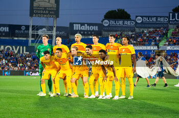 2023-08-13 - Barcellona team before the LaLiga EA Sports football match between Getafe and Barcelona played at Coliseum Alfonso Perez Stadium on August 13, 2023 in Getafe, Spain - GETAFE VS BARCELONA - SPANISH LA LIGA - SOCCER