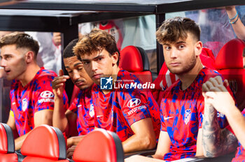 2023-08-28 - Joao Felix (Atletico Madrid) sitting in the bench before the LaLiga EA Sports football match between Rayo Vallecano vs Atletico Madrid played at Estadio de Vallecas on August 28, 2023 in Madrid, Spain+ - RAYO VALLECANO VS ATLETICO MADRID - SPANISH LA LIGA - SOCCER