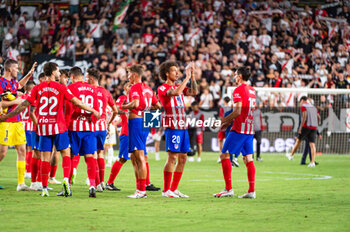 2023-08-28 - Axel Witsel (Atletico Madrid) greet the crowd at the end of the LaLiga EA Sports football match between Rayo Vallecano vs Atletico Madrid played at Estadio de Vallecas on August 28, 2023 in Madrid, Spain - RAYO VALLECANO VS ATLETICO MADRID - SPANISH LA LIGA - SOCCER
