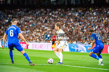 2023-09-02 - Luka Modric (Real Madrid) in action during the LaLiga EA Sports football match between Real Madrid vs Getafe played at Bernabeu stadium on September 02, 2023 in Madrid, Spain - REAL MADRID VS GETAFE - SPANISH LA LIGA - SOCCER