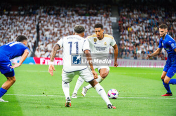 2023-09-02 - Jude Bellingham (Real Madrid) and Rodrygo (Real Madrid) in action during the LaLiga EA Sports football match between Real Madrid vs Getafe played at Bernabeu stadium on September 02, 2023 in Madrid, Spain - REAL MADRID VS GETAFE - SPANISH LA LIGA - SOCCER