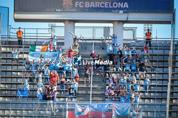 2023-09-23 - RC Celta fans during a La Liga EA Sports match between FC Barcelona and RC Celta de Vigo at Estadi Olimpic Lluis Companys, in Barcelona, ,Spain on September 23, 2023. (Photo / Felipe Mondino) - FC BARCELONA - RC CELTA DE VIGO - SPANISH LA LIGA - SOCCER