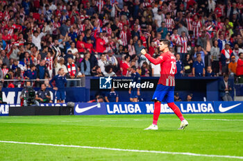 2023-09-24 - Alvaro Morata (Atletico Madrid) celebrate his goal during the football match between Atletico Madrid vs Real Madrid, knows as the Derbi of Madrid, valid for the matchday 06 of LaLiga EA Sports played at Estadio Civitas Metropolitano on September 24, 2023 in Madrid, Spain - ATLETICO MADRID VS REAL MADRID - SPANISH LA LIGA - SOCCER