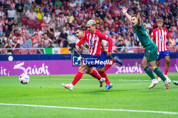 2023-10-01 - Antoine Griezmann (Atletico Madrid) (R) and Angel Correa (Atletico Madrid) (L) in action during the football match of Spanish championship La Liga EA Sports between Atletico Madrid vs Cadiz played at Metropolitano stadium on October 01, 2023 in Madrid, Spain - ATLETICO MADRID VS CADIZ - SPANISH LA LIGA - SOCCER