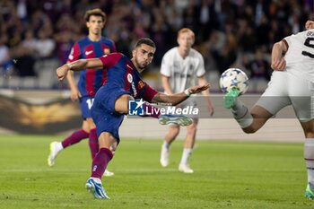 2023-10-25 - BARCELONA, SPAIN - OCTOBER 25: Ferran Torres of FC Barcelona score a goal during the UEFA Champions League match between FC Barcelona and FC Shakhtar Donetsk at the Estadi Olimpic Lluis Companys on October 25, 2023 in Barcelona, SpainSpain La Liga soccer match UEFA Champions League FC Barcelona vs Shakhtar 900/Cordon Press - LA LIGA: UEFA CHAMPIONS LEAGUE FC BARCELONA VS SHAKHTAR - SPANISH LA LIGA - SOCCER