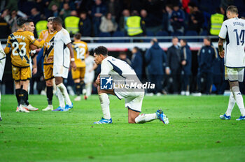 2023-11-05 - Jude Bellingham (Real Madrid) at the end of the football match of Spanish championship La Liga EA Sports between Real Madrid vs Rayo Vallecano played at Bernabeu stadium on November 05, 2023 in Madrid, Spain - REAL MADRID VS RAYO VALLECANO - SPANISH LA LIGA - SOCCER