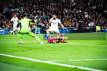 2023-12-02 - Daniel Carvajal of Real Madrid seen in action during the La Liga EA Sports 23/24 football match between Real Madrid vs Granada at Bernabeu stadium in Madrid, Spain. - REAL MADRID VS GRANADA - SPANISH LA LIGA - SOCCER