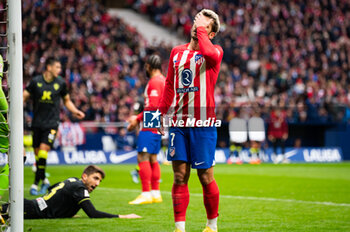 2023-12-10 - Antoine Griezmann of Atletico Madrid seen after missing a goal during the La Liga EA Sports 2023/24 football match between Atletico Madrid vs Almeria at Metropolitano stadium in Madrid, Spain. - ATLETICO MADRID VS ALMERIA - SPANISH LA LIGA - SOCCER