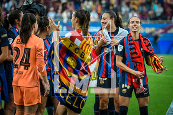 2023-04-30 - FC Barcelona Champions of La Liga F during a Liga F match between FC Barcelona Femeni and Sporting Club de Huelva at Estadi Johan Cruyff, in Barcelona, Spain on April 30, 2023. (Photo / Felipe Mondino) - BARCELONA FEMINI VS SPORTING HUELVA - SPANISH PRIMERA DIVISION WOMEN - SOCCER