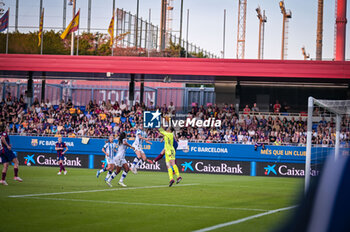 2023-10-08 - Goalkeeper Elene Lete (Real Sociedad Fem) during a Liga F match between FC Barcelona Fem and Real Sociedad Fem at Estadi Johan Cruyff, in Sant Joan Despi, Barcelona,Spain on October 8, 2023. (Photo / Felipe Mondino) - FC BARCELONA - REAL SOCIEDAD FEM - SPANISH PRIMERA DIVISION WOMEN - SOCCER