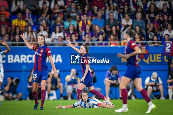 2023-10-08 - Nora Sarriegi (Real Sociedad Fem) during a Liga F match between FC Barcelona Fem and Real Sociedad Fem at Estadi Johan Cruyff, in Sant Joan Despi, Barcelona,Spain on October 8, 2023. (Photo / Felipe Mondino) - FC BARCELONA - REAL SOCIEDAD FEM - SPANISH PRIMERA DIVISION WOMEN - SOCCER