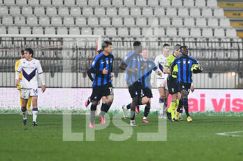 25/01/2023 - Enoch Owusu of Inter FC celebrating after a goal during the Supercoppa Italiana primavera 1 to the Italian football, match between Inter FC Internazionale ACF Fiorentina on 25 of January 2023 at at U-Power Stadium in Monza, Italy. Photo Tiziano Ballabio - FINAL SUPERCOPPA PRIMAVERA TIM INTER VS FIORENTINA - SUPERCOPPA - CALCIO