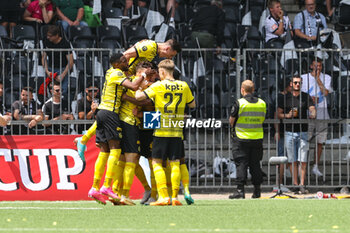 2023-04-30 - 04.06.2023, Bern, Wankdorf, CUP Final: BSC Young Boys - FC Lugano, #18 Jean-Pierre Nsame (Young Boys) celebrates his with team - CUP FINAL: BSC YOUNG BOYS - FC LUGANO - SWISS CUP - SOCCER