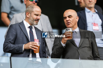 2023-04-30 - 04.06.2023, Bern, Wankdorf, CUP Final: BSC Young Boys - FC Lugano, President of the Swiss Confederation Alain Berset (right) with chief of communication Christian Favre - CUP FINAL: BSC YOUNG BOYS - FC LUGANO - SWISS CUP - SOCCER