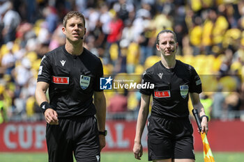 2023-04-30 - 04.06.2023, Bern, Wankdorf, CUP Final: BSC Young Boys - FC Lugano, referee Lukas Fahndrich with assistant Susanne Kung (right) - CUP FINAL: BSC YOUNG BOYS - FC LUGANO - SWISS CUP - SOCCER
