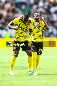 2023-04-30 - 04.06.2023, Bern, Wankdorf, CUP Final: BSC Young Boys - FC Lugano, Young Boys wins the Swiss Cup. #18 Jean-Pierre Nsame (Young Boys, left) with #15 Meschack Elia (Young Boys) - CUP FINAL: BSC YOUNG BOYS - FC LUGANO - SWISS CUP - SOCCER