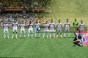 2023-06-04 - 04.06.2023, Bern, Wankdorf, CUP Final: BSC Young Boys - FC Lugano, Lugano as they line up for the National Anthem - CUP FINAL: BSC YOUNG BOYS - FC LUGANO - SWISS CUP - SOCCER