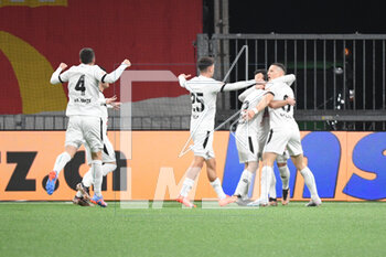 2023-02-18 - February 18, 2023, Bern, Wankdorf, Super League: BSC Young Boys - FC Lugano, the FC Lugano players are happy about the goal to 0:1 by #23 Milton Valenzuela (Lugano) . - SUPER LEAGUE: BSC YOUNG BOYS - FC LUGANO - SWISS SUPER LEAGUE - SOCCER