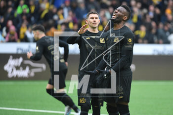 2023-03-19 - February 18, 2023, Bern, Wankdorf, Super League: BSC Young Boys - FC Lugano, #16 Christian Fassnacht (Young Boys) comforts #18 Jean-Pierre Nsame (Young Boys) after the missed penalty. - SUPER LEAGUE: BSC YOUNG BOYS - FC LUGANO - SWISS SUPER LEAGUE - SOCCER