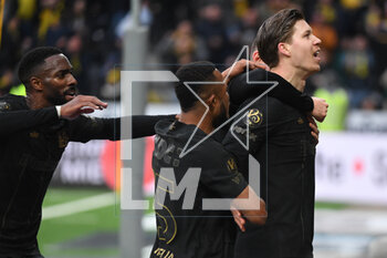 2023-03-19 - March 19, 2023, Bern, Wankdorf, Super League: BSC Young Boys - FC Lugano, the players from BSC Young Boys are happy about the goal to 2-0 by #11 Cedric Itten (Young Boys). - SUPER LEAGUE: BSC YOUNG BOYS - FC LUGANO - SWISS SUPER LEAGUE - SOCCER