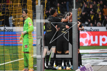 2023-03-19 - March 19, 2023, Bern, Wankdorf, Super League: BSC Young Boys - FC Lugano, the players from BSC Young Boys are happy about the goal to 3-0 by #11 Cedric Itten (Young Boys). - SUPER LEAGUE: BSC YOUNG BOYS - FC LUGANO - SWISS SUPER LEAGUE - SOCCER