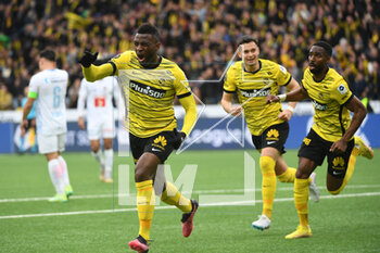 2023-04-30 - April 30, 2023, Bern, Wankdorf Stadium, Super League: BSC Young Boys - FC Luzern, #18 Jean-Pierre Nsame (Young Boys) is happy about his goal to make it 1-0. - SUPER LEAGUE: BSC YOUNG BOYS - FC LUZERN - SWISS SUPER LEAGUE - SOCCER
