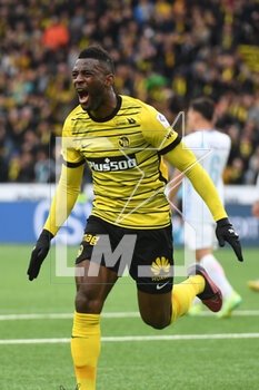 2023-04-30 - April 30th, 2023, Bern, Wankdorf Stadium, Super League: BSC Young Boys - FC Luzern, #18 Jean-Pierre Nsame (Young Boys) is happy about his goal to make it 1-0. - SUPER LEAGUE: BSC YOUNG BOYS - FC LUZERN - SWISS SUPER LEAGUE - SOCCER