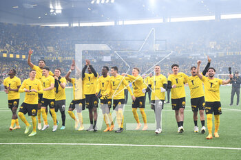 2023-04-30 - April 30, 2023, Bern, Wankdorf Stadium, Super League: BSC Young Boys - FC Luzern, the players from BSC Young Boys celebrate their 16th championship title. - SUPER LEAGUE: BSC YOUNG BOYS - FC LUZERN - SWISS SUPER LEAGUE - SOCCER
