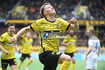 2023-05-14 - May 14, 2023, Bern, Wankdorf Stadium, Super League: BSC Young Boys - FC Zurich, #27 Levin Blum (Young Boys) is happy about his goal to make it 1-0. - SUPER LEAGUE: BSC YOUNG BOYS - FC ZURICH - SWISS SUPER LEAGUE - SOCCER