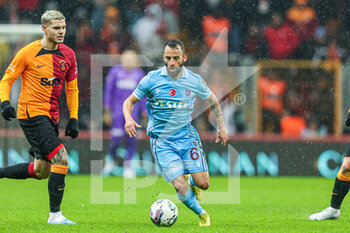 2023-02-05 - Manolis Siopis of Trabzonspor during the Turkish championship Super Lig football match between Galatasaray and Trabzonspor on February 5, 2023 at Nef Stadyumu in Istanbul, Turkey - FOOTBALL - TURKISH CHAMP - GALATASARAY V TRABZONSPOR - TURKISH SUPER LEAGUE - SOCCER