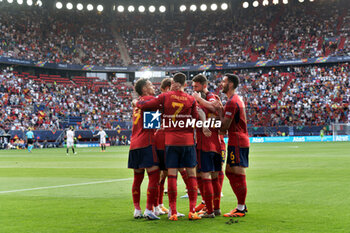 2023-06-15 - Spain celebrates after scoring a goal - SEMIFINAL - SPAIN VS ITALY - UEFA NATIONS LEAGUE - SOCCER
