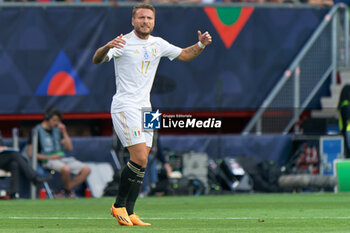 2023-06-15 - Ciro Immobile (Italy) celebrates after scoring a goal - SEMIFINAL - SPAIN VS ITALY - UEFA NATIONS LEAGUE - SOCCER