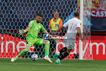 2023-06-15 - Davide Frattesi of Italy scores the team's second goal which was disallowed - SEMIFINAL - SPAIN VS ITALY - UEFA NATIONS LEAGUE - SOCCER