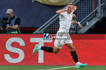 2023-06-15 - Davide Frattesi of Italy celebrates after scoring the goal but the goal is disallowed - SEMIFINAL - SPAIN VS ITALY - UEFA NATIONS LEAGUE - SOCCER