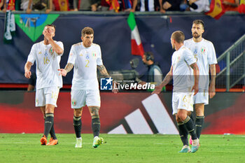 2023-06-15 - the disappointment of Italy's players - SEMIFINAL - SPAIN VS ITALY - UEFA NATIONS LEAGUE - SOCCER
