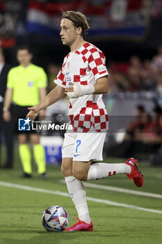 2023-06-14 - Lovro Majer of Croatia during the UEFA Nations League, Semi-finals football match between Netherlands and Croatia on June 14, 2023 at Stadion Feijenoord 'De Kuip' in Rotterdam, Netherlands - FOOTBALL - UEFA NATIONS LEAGUE 2023 - 1/2 - NETHERLANDS V CROATIA - UEFA NATIONS LEAGUE - SOCCER