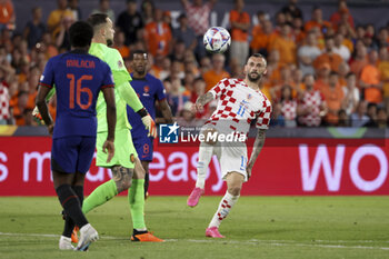 2023-06-14 - Marcelo Brozovic of Croatia during the UEFA Nations League, Semi-finals football match between Netherlands and Croatia on June 14, 2023 at Stadion Feijenoord 'De Kuip' in Rotterdam, Netherlands - FOOTBALL - UEFA NATIONS LEAGUE 2023 - 1/2 - NETHERLANDS V CROATIA - UEFA NATIONS LEAGUE - SOCCER